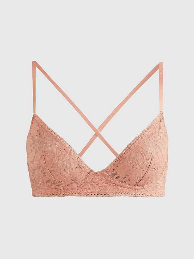 Calvin Klein USA Ultra Soft Lace Womens Bra Pink 4769218-HK